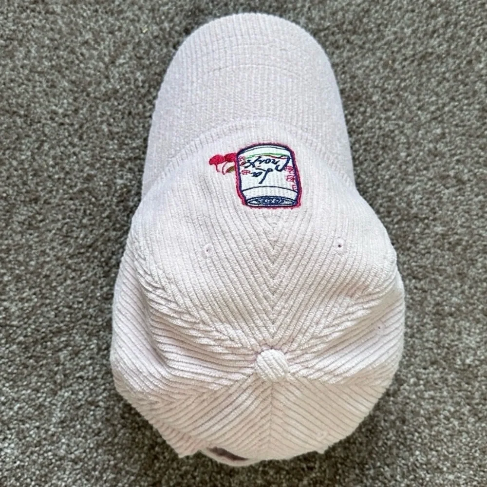 LaCroix Cherry Blossom Dad Hat Pink Corduroy Baseball Cap Adjustable NEW